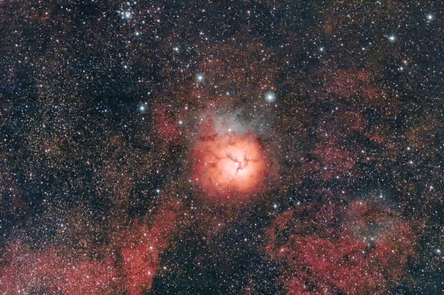 多数の星が輝く空