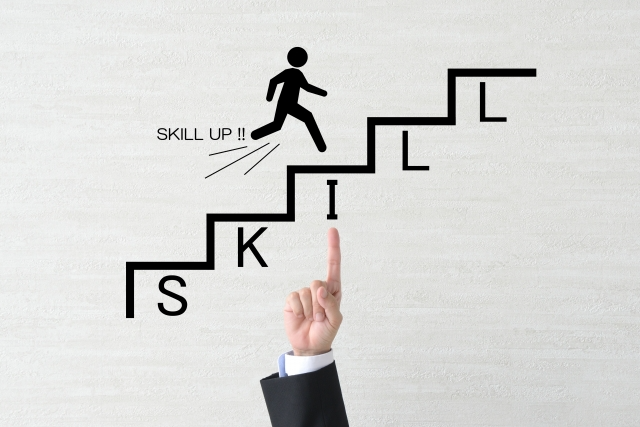 スキルアップをイメージするイラスト