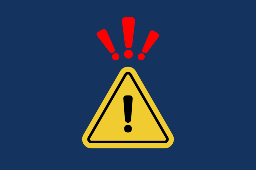 注意を促すマーク