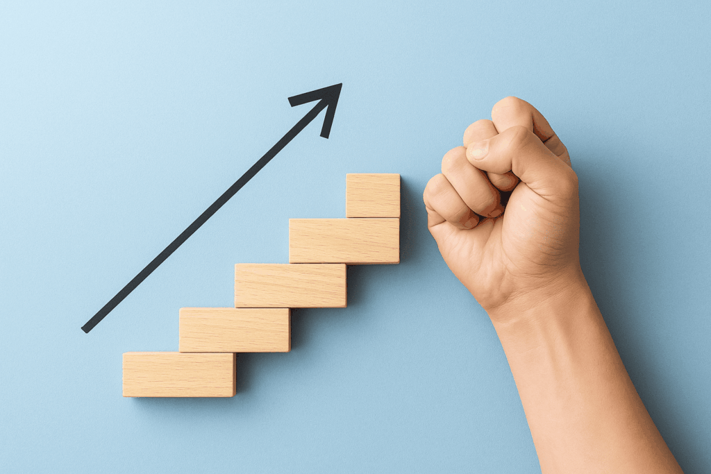 ステップアップをイメージさせる画像